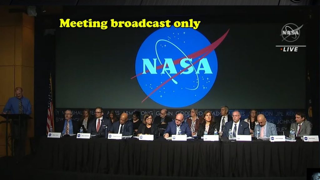 NASA’s Public UAP Meeting Held May 31, 2023