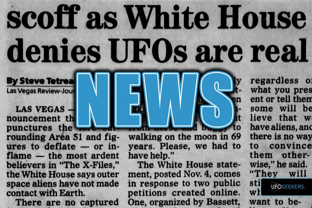 No “Extraterrestrial Presence” Has Contacted Or Engaged The Human Race Says Obama White House