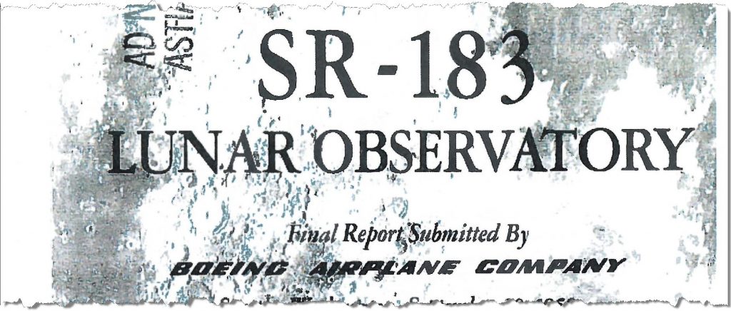 SR-183 Lunar Observatory Program