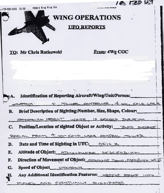 290 Canadian UFO documents released (sort of)