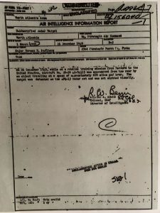UFO seen on USAF B-29 Bomber’s radar southeast of Newfoundland in 1949