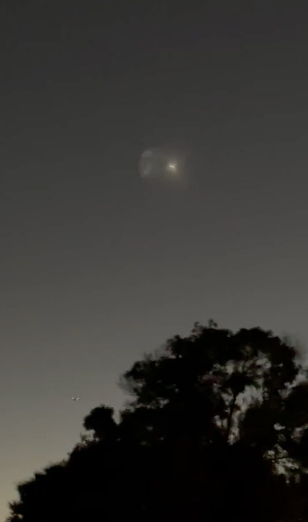 A number of people across Texas claimed they also saw a similar sight and reported seeing smoke rings and a 'spraying UFO'