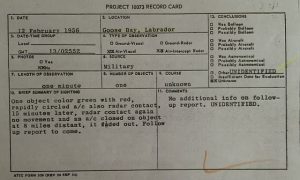 A UFO report that wasn’t “logical”