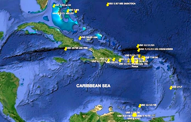 The Caribbean: A hotspot of the mysterious USOs