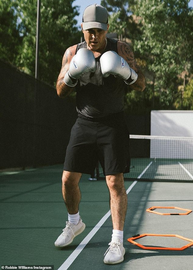 As well as pickleball, Williams exercises with boxing. He once challenged Oasis frontman to a boxing match in 2000