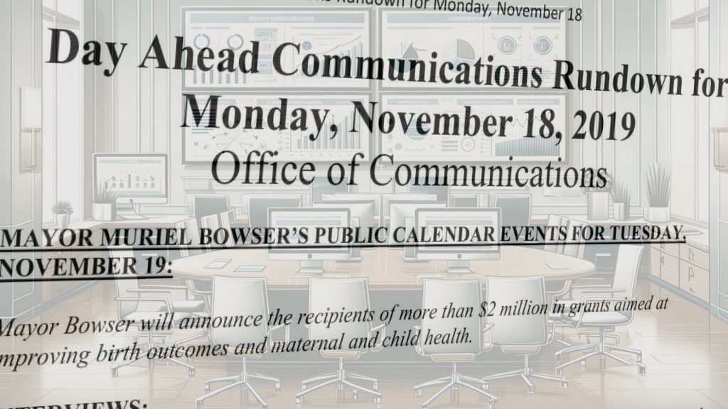 The Day Ahead Communications Rundown Emails – Office of Risk Management, Government of the District of Columbia