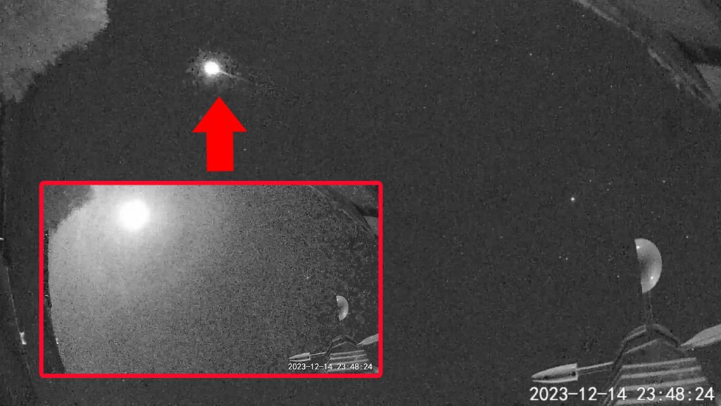We Captured This Massive Meteor Exploding Over The Nuclear Test Site Last Night Via Our Live Cam
