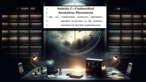 New UAP Language In The Compromised National Defense Authorization Act for Fiscal Year 2024