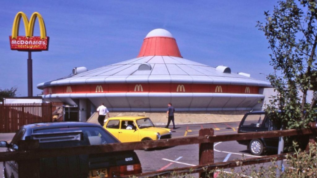 Inside futuristic ‘flying saucer’ McDonald’s with robot rides & ‘nightmare’ drive-thru which lay abandoned for 8 years