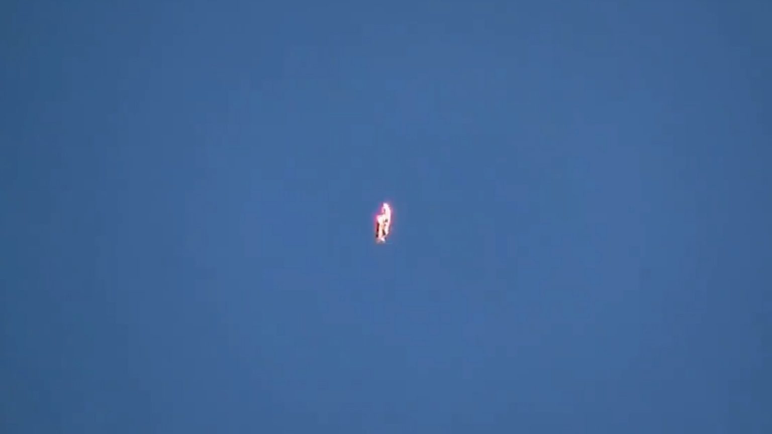 Disturbing video as family spots ‘flaming UFO’ soaring overhead and baffled experts say no way it’s a plane or drone