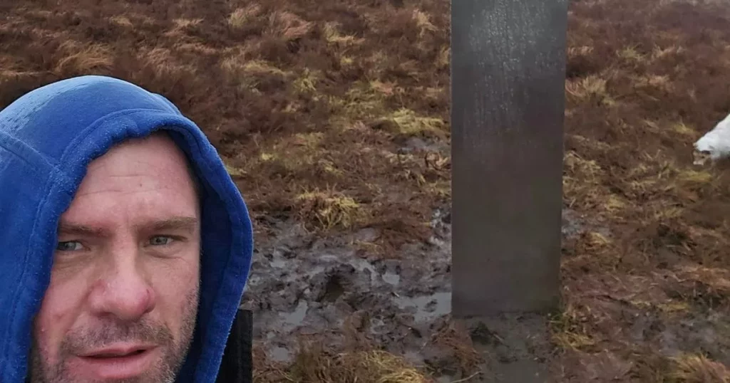 Builder astonished to see ‘UFO monolith’ on top of hill – but there’s an explanation