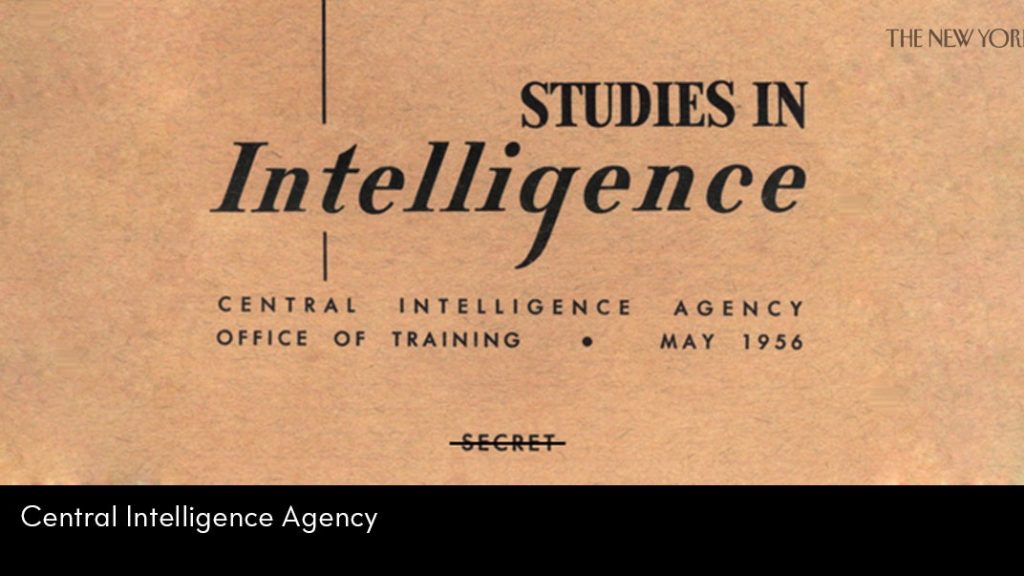 Inside the C.I.A.’s Journal