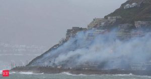 ufos: UFOs along African coastline? Weather prediction system shows bizarre footage of 80-foot waves