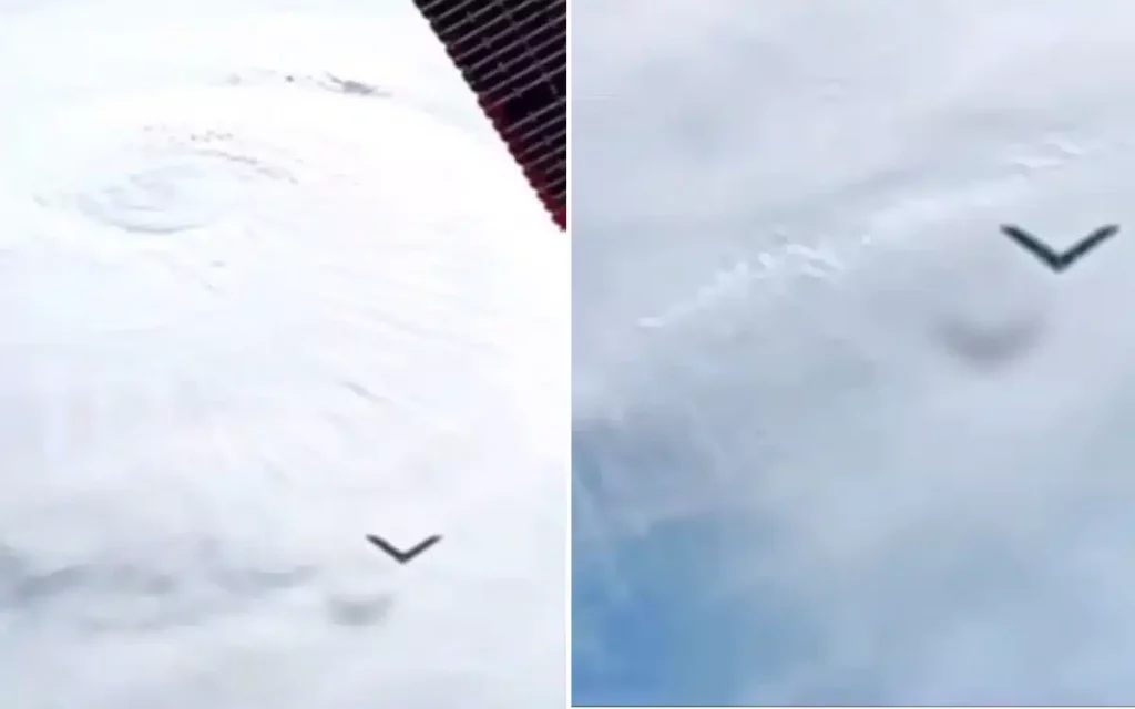 Boomerang-shaped UFO spotted on ISS livestream