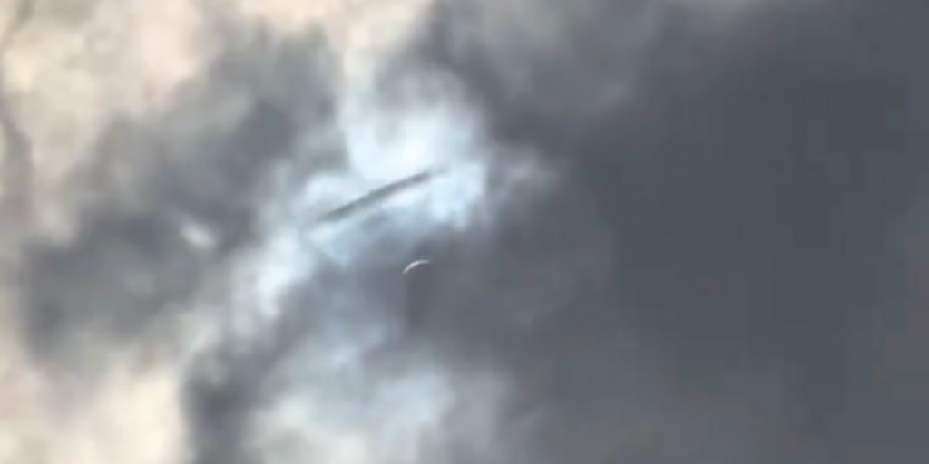 UFO ‘spotted’ during solar eclipse causes social media meltdown