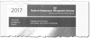 1st Level Subagency Report, Department of Justice, National Security Division – 2017