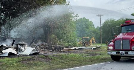 Fire destroys UFO center, residence