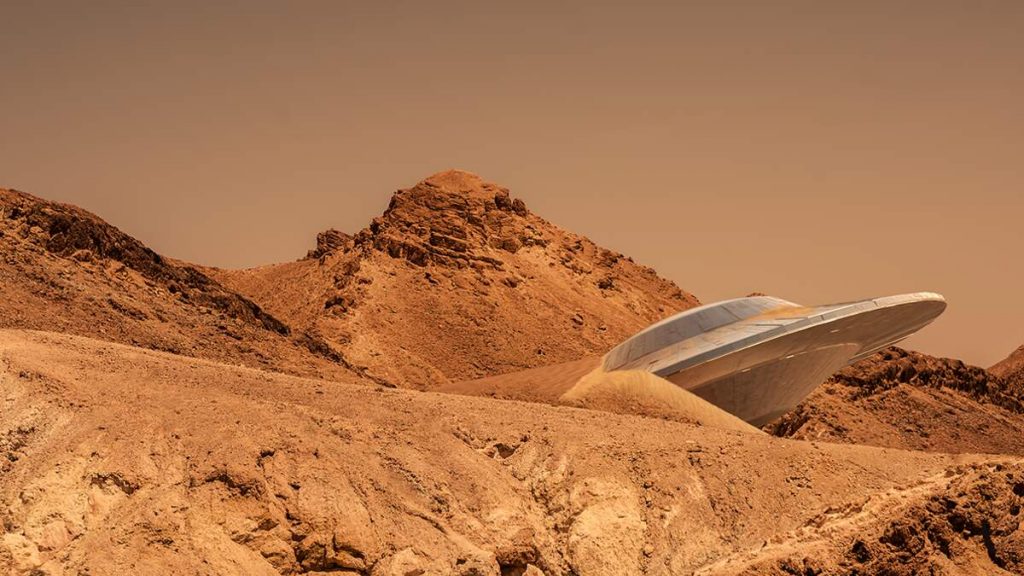 NASA Footage Appears To Show UFO That Crashed On Mars