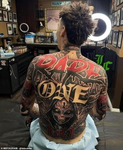 Hornets star LaMelo Ball reveals giant back tattoo that features UFO and aliens… and required six artists