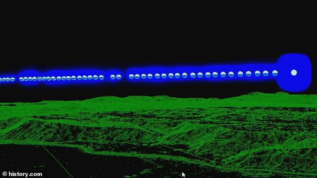 Travis noted the sudden appearance of one UFO directly above a triangular airspace, coinciding with previous observations of strange circular patterns detected by advanced technology on the ranch