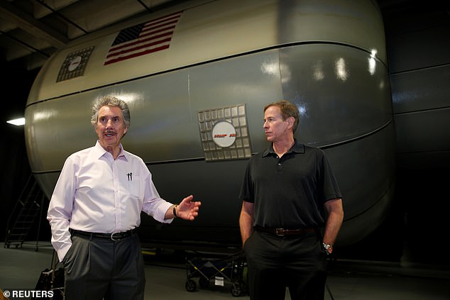 A lifelong enthusiast of space travel and the paranormal, Bigelow (pictured left next to NASA astronaut Mike Gernhardt) purchased the Skinwalker Ranch, after various strange and paranormal events were reported there