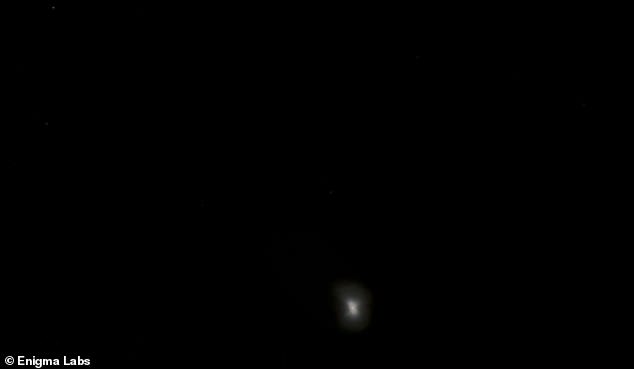 Enigma received five other reports from California (pictured is from Mariposa), all showing the same type of object and another from Utah