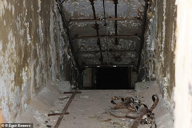 'We found tons of rubbish documents,' Evseev added. 'One that we found was interestingly enough about ceasing operations of the base'