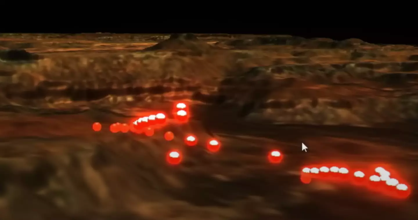 UAP had previously been witnessed in the same area. (History/YouTube)