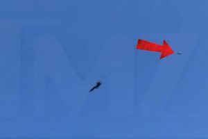 UFO Picture Snapped Of UFO Photo Bombing Blue Angels Airshow Over New York Beach