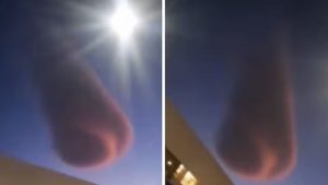 Strange UFO-like red cloud forms in sky over South Africa – watch stunning video | Viral Videos