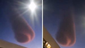 Watch: Strange UFO-Like Red Cloud Forms Over Cape Town In South Africa