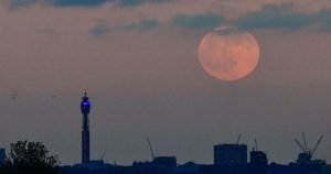 Man catches mysterious ‘long object’ moving across moon in sky above London