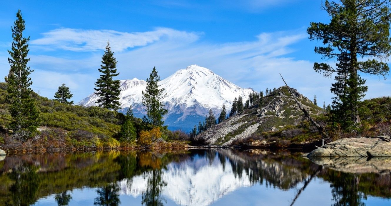 Mount Shasta and Heart Lake