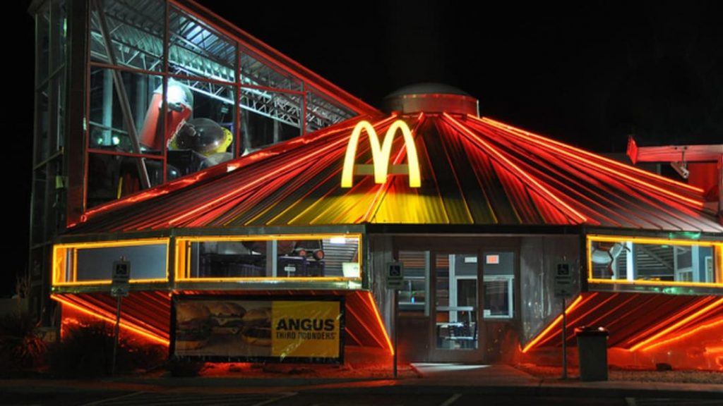 “Creepy looking” UFO-themed McDonald’s lives in a town obsessed with alien sightings