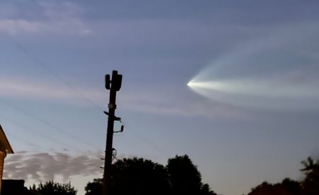 What’s that in the sky in Virginia? It’s not a UFO, it’s a SpaceX rocket