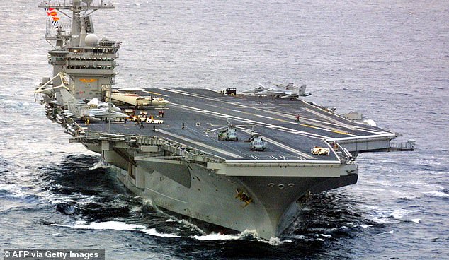 Warships guarding the aircraft carrier USS Nimitz as well as a submarine in the area spotted a sttrange object on radar in the Pacific in November 2004