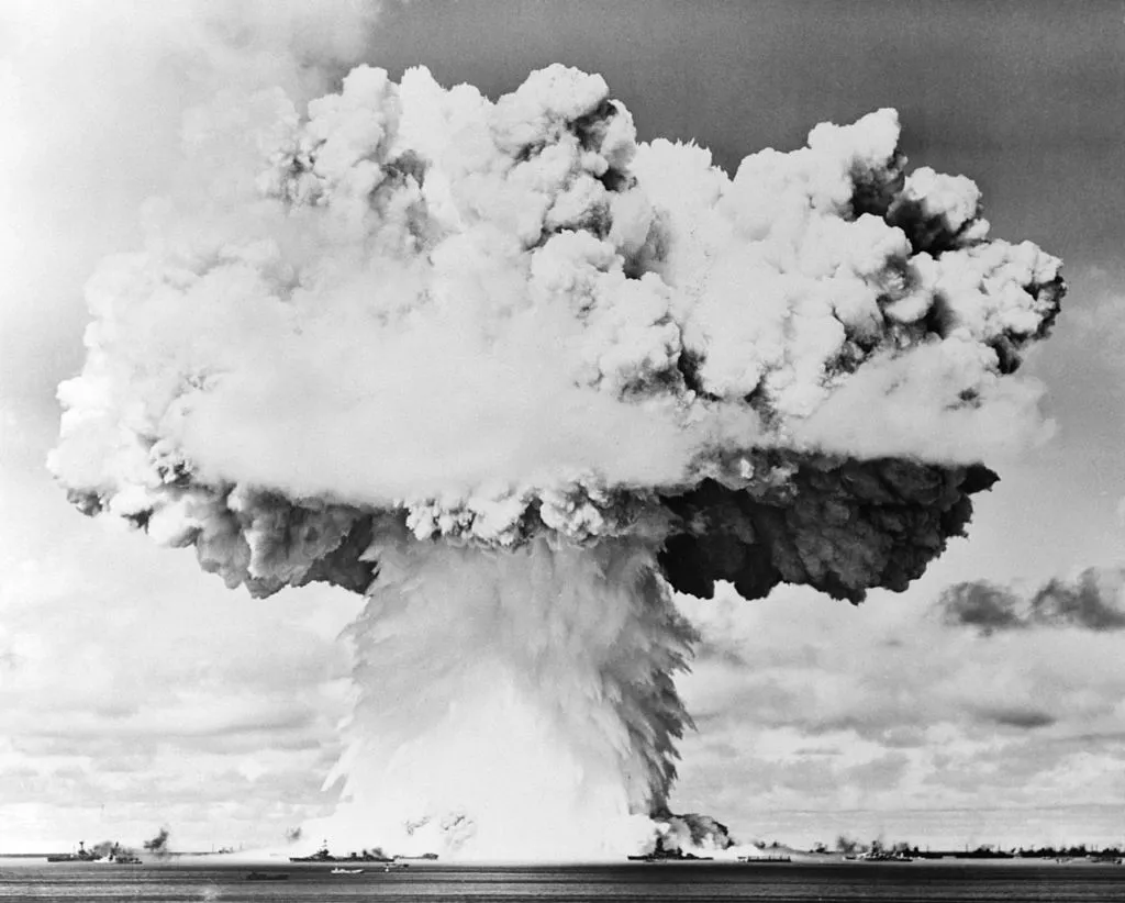 Some argue it's not a coincidence that UFO sightings increased during the Cold War. Photo by Camerique/Getty Images