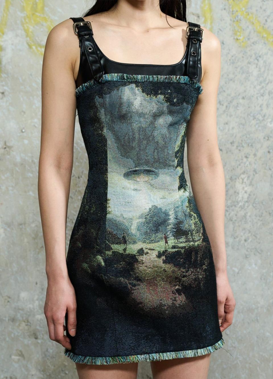 <p><a href="https://monse.com/collections/dresses/products/harness-tapestry-dress-alien-multi-print" rel="nofollow noopener" target="_blank" data-ylk="slk:Shop Now;elm:context_link;itc:0;sec:content-canvas" class="link ">Shop Now</a></p><p>Harness Tapestry Dress</p><p>monse.com</p><p>$990.00</p>