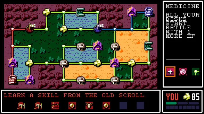 Colorful units on an overworld screen