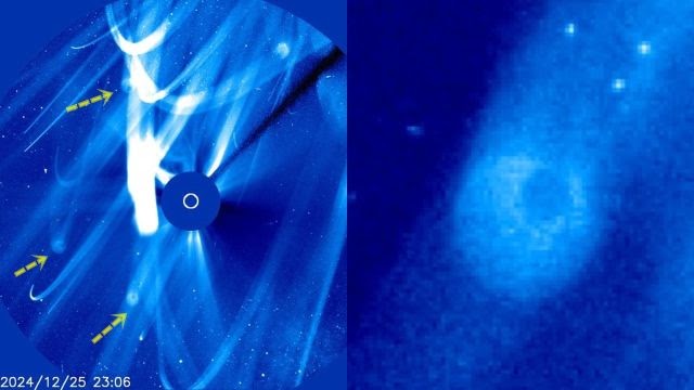 Donut-shaped spheres disrupt NASA’s Stereo Lasco C3 satellite near the sun
