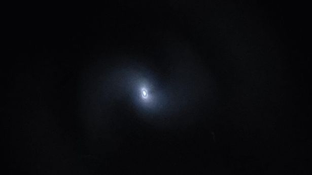 The spiral was caused by the rocket releasing fuel