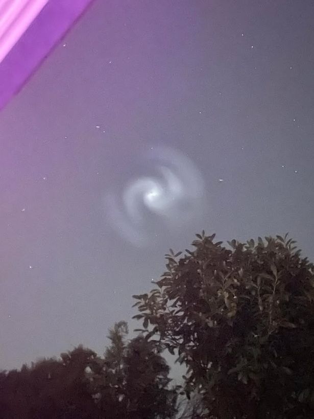 The unusual phenomenon is now believed to have been caused by a SpaceX launch