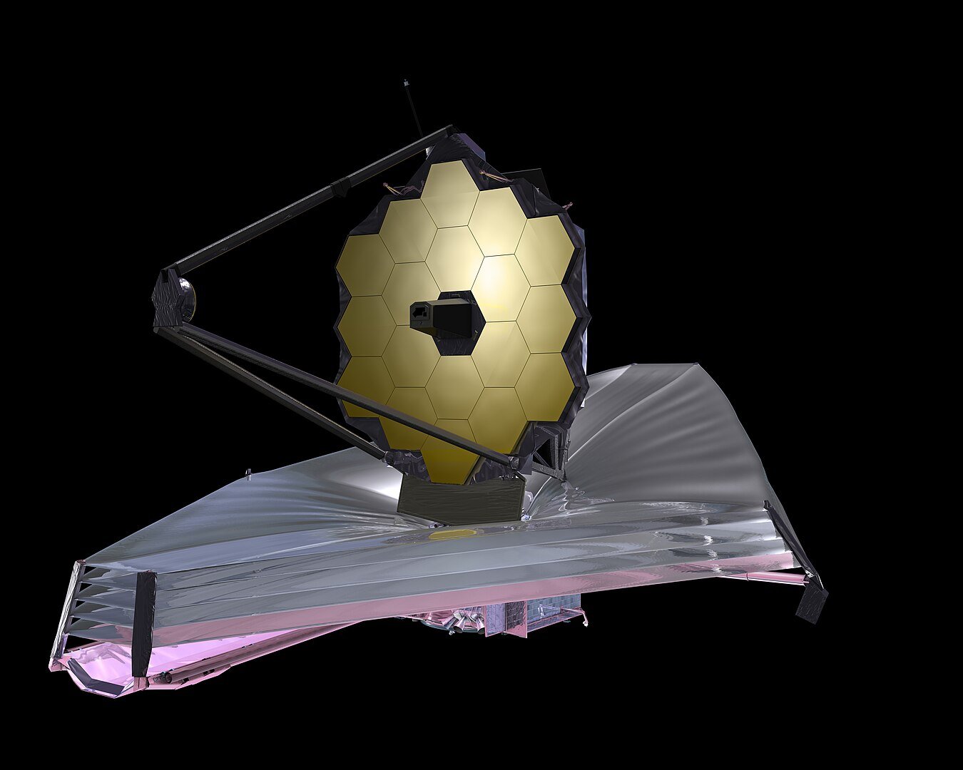 Artist illustration of the James Webb Space Telescope (Credit : NASA)