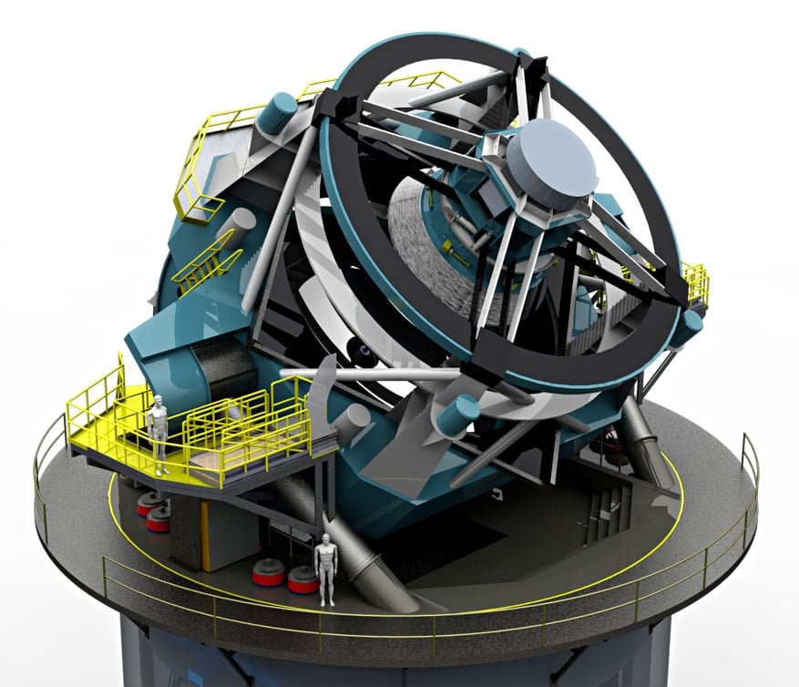 Artist impression of the completed LSST (Credit : LSST Project Office)