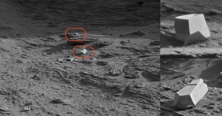 Did advanced cutting technology shape these Mars rocks?