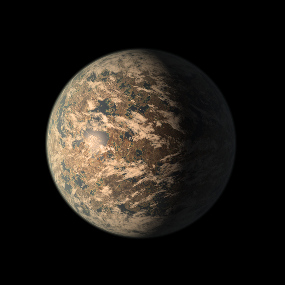 Artist's impression of TRAPPIST-1e planet, as of 2018 (Credit : NASA/JPL/Caltech)