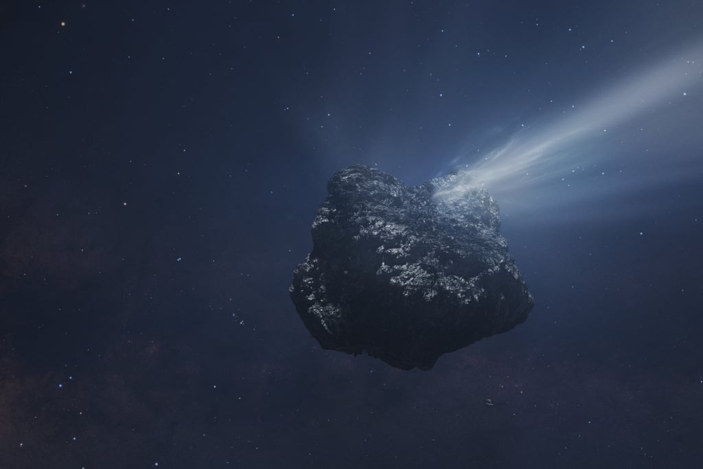 Monster Oort Cloud Comet Observed in the Outer Solar System