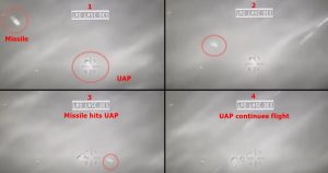 Footage of U.S. drone hits UFO with hellfire missile