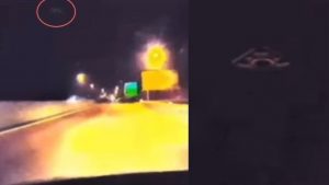 Clear dashcam UFO footage: Classified craft or alien presence?