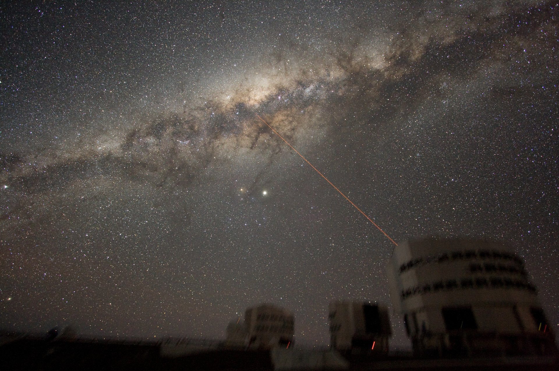 The night sky above the Paranal Observatory in the Atacama Desert, Chile. Credit: ESO/Y. Beletsky